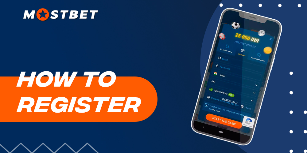 Initiate your journey with Mostbet casino games and sports betting by completing the registration process
